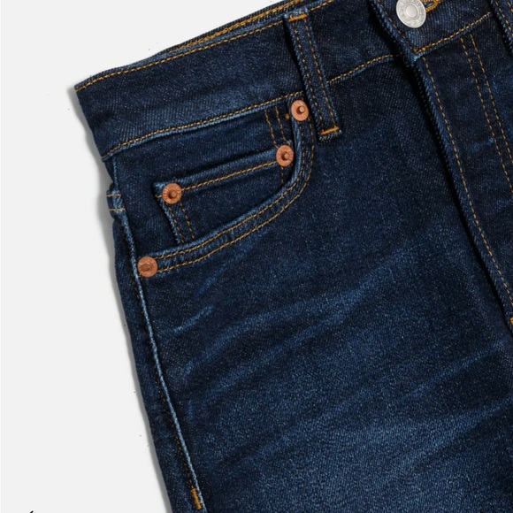 Re/Done 70s High-Rise Stove Pipe Jeans -
Deep Faded Blue, Size 28 - Picture 9 of 9